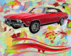 Free Painting of 1968 Classic Vehicles